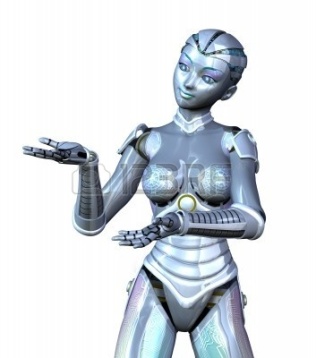 7972824-3d-render-featuring-a-female-robot-posed-as-if-she-is-presenting-or-displaying-an-object